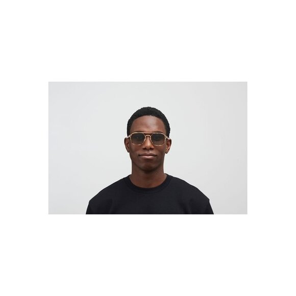 New MYKITA Decades Gold Square Leeland A80 796 Sunglasses Women - Picture 3 of 4